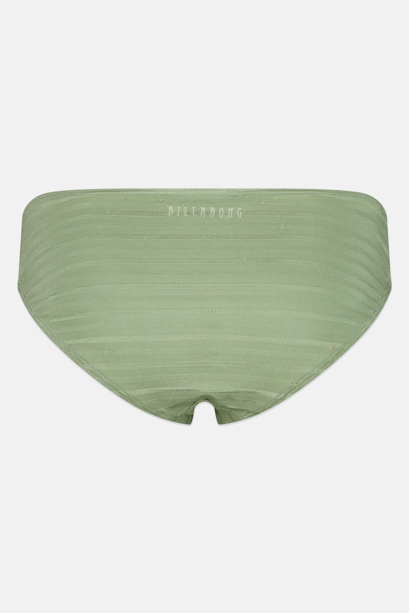 Billabong Women Textured Pull On Bonita Bikini Bottom, Mint Green - Image 2